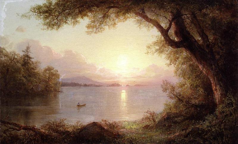 Frederic Edwin Church Landscape in the Adirondacks